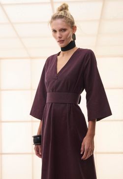 Vestido Gola V Flanela