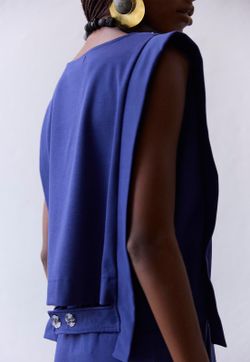 Blusa Block Botões Costas