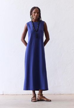Vestido Block Botões Costas