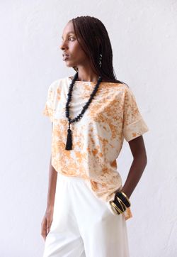 Blusa Ampla Estampa Musgo