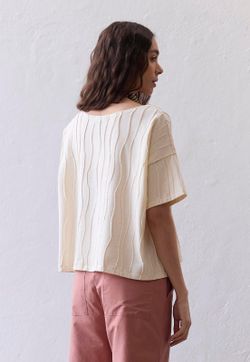 Blusa Quadrada Malha Algodão