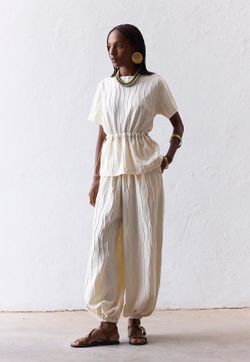 Blusa Peplum Malha Algodão