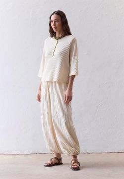 Blusa Manga 3/4 Tricot Diagonal
