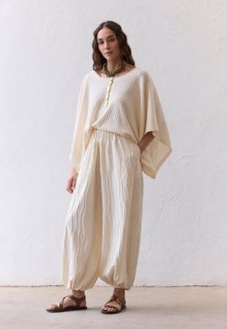 Blusa Ampla Tricot Diagonal