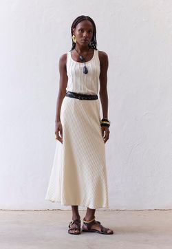 Saia Midi Tricot Diagonal