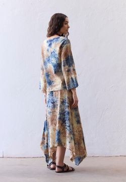 Saia Pontas Algodão Tiedye