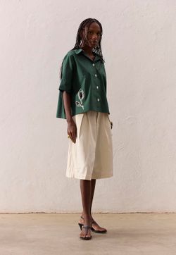 Bermuda Pregas White Denim