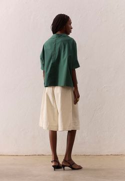 Bermuda Pregas White Denim