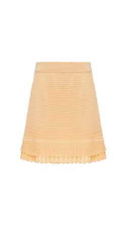 Saia rendada em tricot Lily - Pannacota