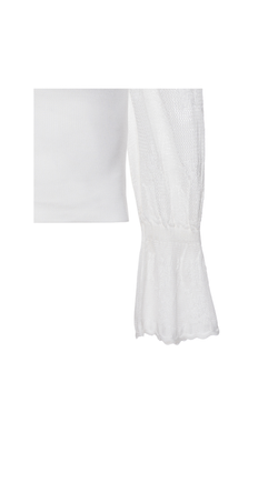 Blusa decote quadrado Lídia - Off White