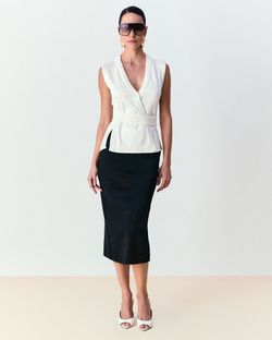 Blusa com cinto Denise - Off White