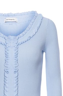 Cardigan babado Marie - Sky Blue