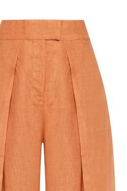 Calça linho Elóa - Laranja Terroir