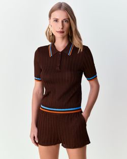 Blusa gola polo Pâmela - Expresso