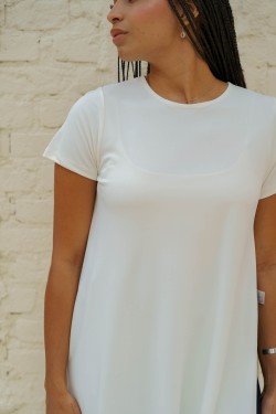 BLUSA ABERTURA LATERAL - OFF WHITE