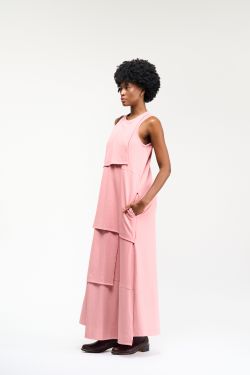 VESTIDO GEOMETRIA - ROSA