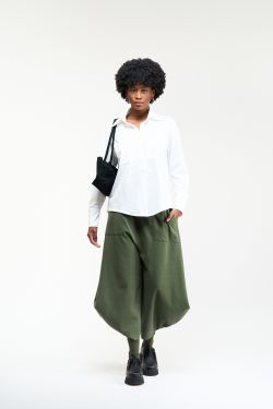 CALÇA CIRCULO MALHA SARJADA - VERDE