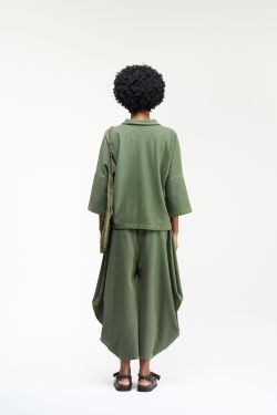 CAMISA POLO MAXI MALHA SARJADA - VERDE