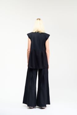 BLUSA MUSCLE CAMADAS - PRETO