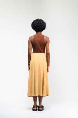 SAIA BOLSOS TEXTURIZADO - AMARELO