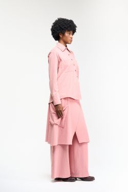 CAMISA CLASSICA OVER - ROSE