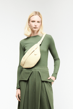BLUSA MANGA LONGA CANELADA - VERDE