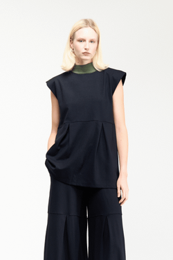 BLUSA MUSCLE CAMADAS - PRETO