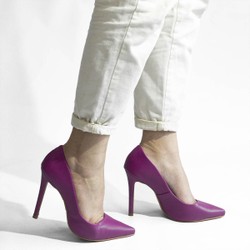 Scarpin Salto Fino Bico Fino Suzy Rosa Fucsia