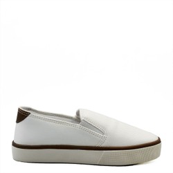 Slip-on Lezard Barbara Branco