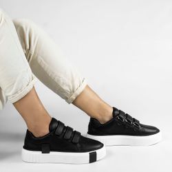 Tênis Zatta Feminino  Flatform Mary  Preto