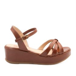 Sandália Zatta Anabela Flat Alanis Marrom