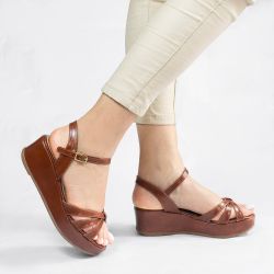 Sandália Zatta Anabela Flat Alanis Marrom
