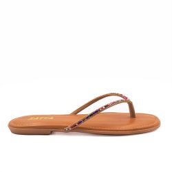 Rasteira  Zatta Brilho Tiane Multicolor