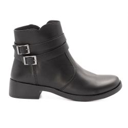 Bota Zatta Montaria Duas Fivelas Lucimara Preta
