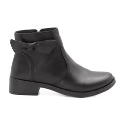 Bota Zatta Montaria Laço Lateral Ludmila Preta