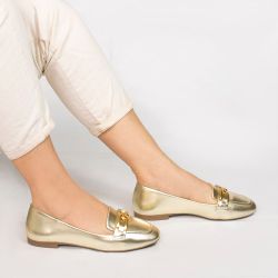 Mocassim Zatta Detalhe de Fivela Sirley Dourado