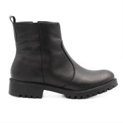 Bota Zatta Coturno Couro Tratorada Lola Preta