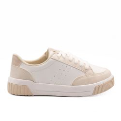 Tênis Zatta Casual Cadarço Bicolor Lamys Branco