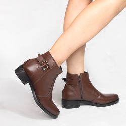 Bota Montaria Zatta Fivela Gil Marrom