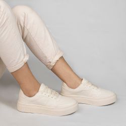 Tênis Casual Zatta Flatform  Kimberly Creme