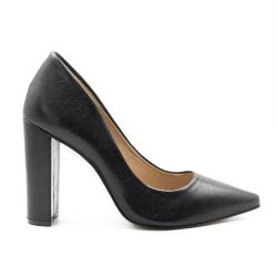 Scarpin Zatta Zatta Salto Grosso Jaine Preto 
