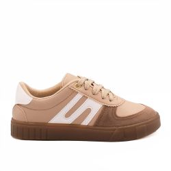 Tênis Zatta Casual Cadarço Fiorella Palha
