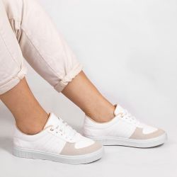 Tênis Zatta Casual Cadarço Fiorella Branco