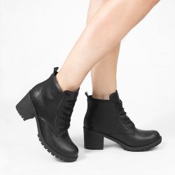 Bota Zatta Coturno Salto Bloco  Beatriz Preta