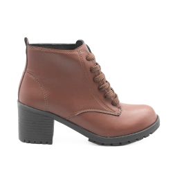Bota Zatta Coturno  Salto Bloco  Beatriz Marrom