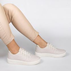 Tênis Zatta Casual Cadarço Kelly Off White