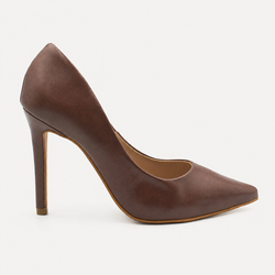 Scarpin Bico Fino Salto Suzy Chocolate