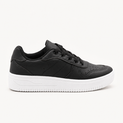 Tênis Zatta Casual Cadarço Kelly Preto