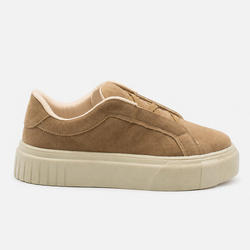 Tênis Zatta Casual Ajuste Elástico Gaby Nude