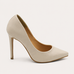 Scarpin Salto Alto Bico Fino Suzy Aveia
